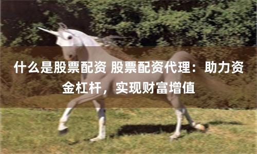 什么是股票配资 股票配资代理:助力资金杠杆,实现财富增值